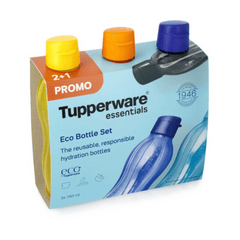 Tupperware Eco Bottle, 750ml, Set of 2 + 1 Free