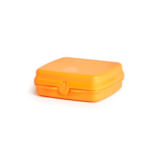 Set of 3 Tupperware Sandwich Containers - Yellow/Magenta/Orange 2.5 T x  5.5 Sq