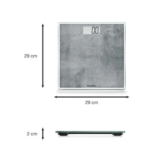 Soehnle 63882 Personal Scale Sense Compact 300 Concrete
