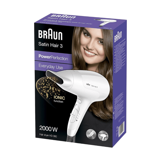 Braun Satin Hair 3 Power Perfection Hair Dryer HD 380