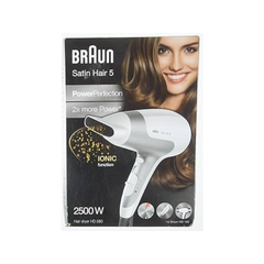 Braun Satin Hair5  Dryer BRHD580E Power Perfection,  Ionic White