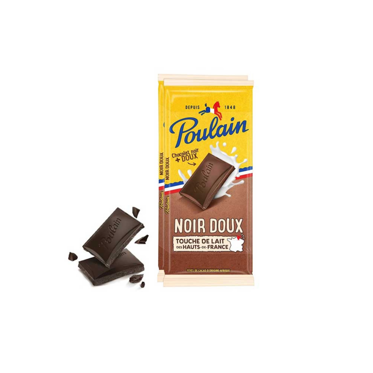 Poulain Noir Doux, 2 X 95g