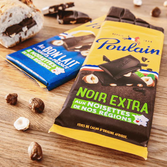 Poulain Noir Extra Noisette, Pack of 2, 100g