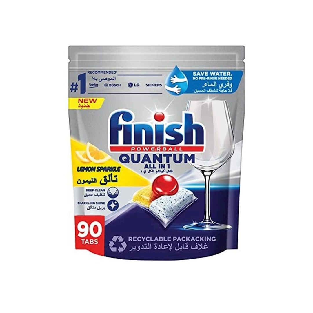Finish Powerball Quantum ALL in 1 Dishwasher Tablets, 90s