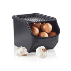 Tupperware Onion Garlic Mate - Jet Black