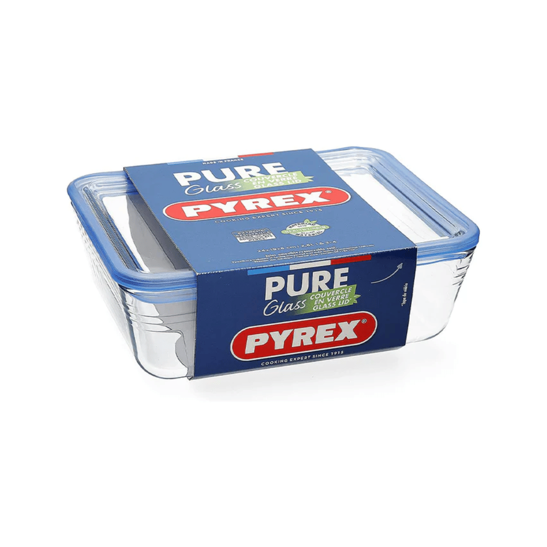 Pyrex Beaker Rectangular Fattal Online - Buy Pyrex Rectangular Roaster, Pure Glass including Lid ...