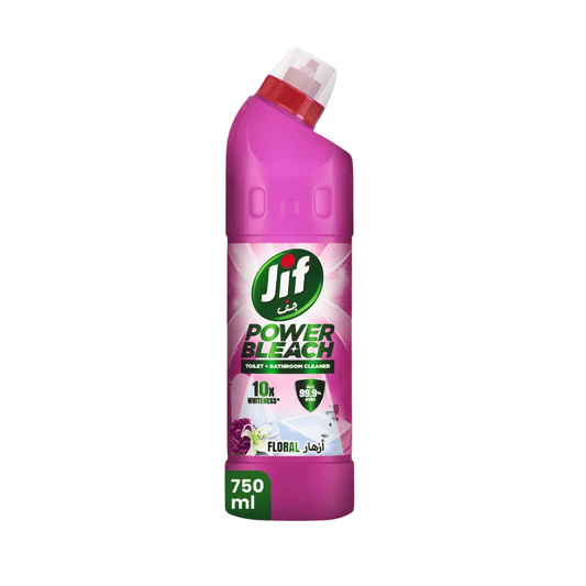 Jif Bathroom Cleaner Floral Breeze, Power Bleach, 750ml