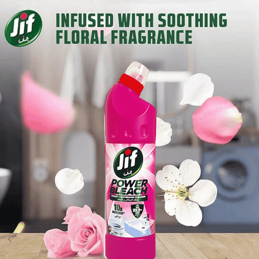Jif Bathroom Cleaner Floral Breeze, Power Bleach, 750ml