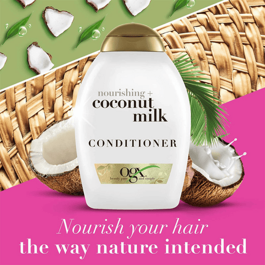 OGX Nourishing + Coconut Milk Moisturizing Hair Conditioner, 385ml