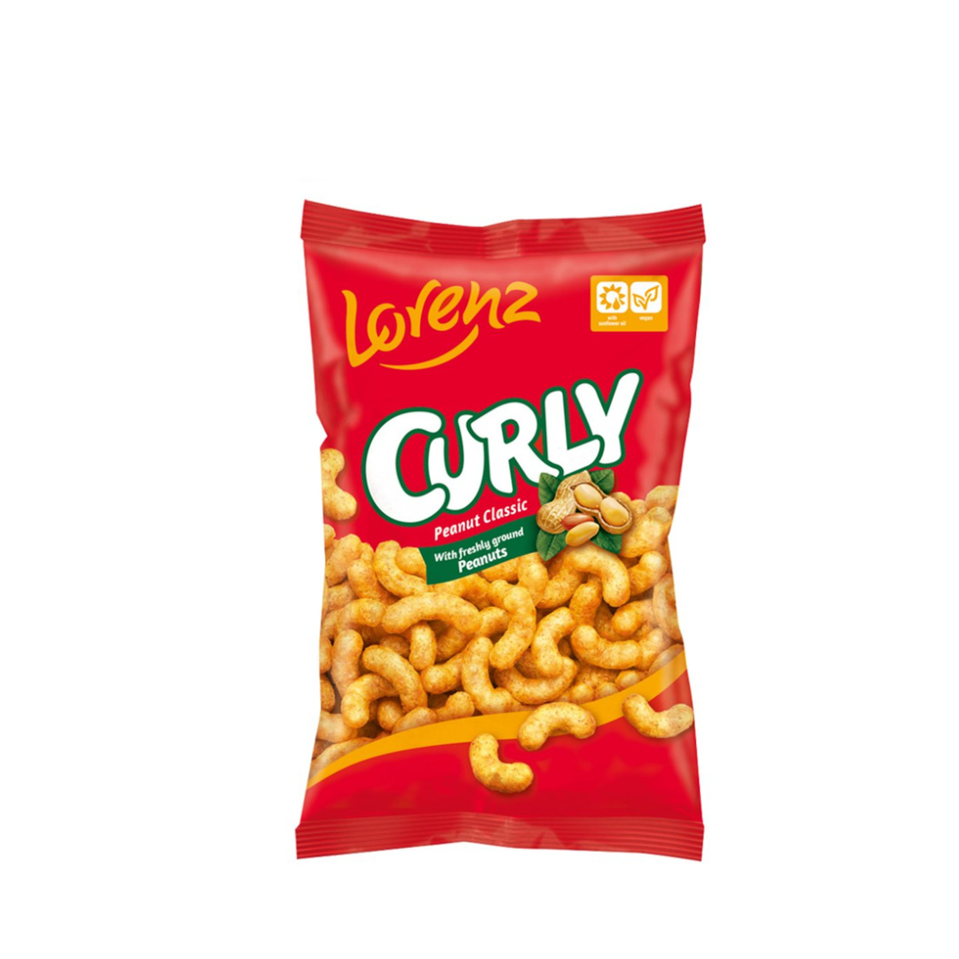 Lorenz Curly With Freshly Ground Peanuts Classic 120g