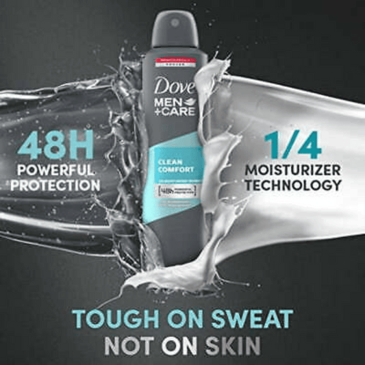 Dove Men+ Care Clean Comfort Dry Antiperspirant Deodorant, 250ml