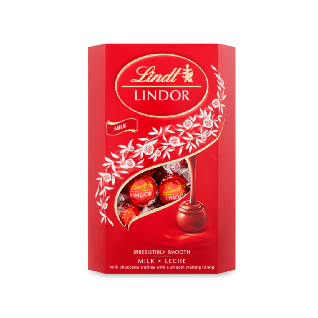 Lindt Milk Lindor Truffles Box, 600g