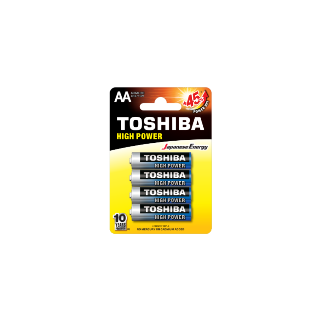 Toshiba High Power AA4 Alkaline LR6 152650