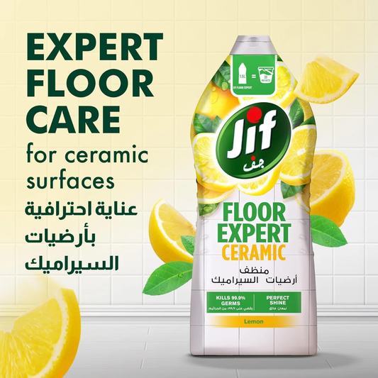 Jif Concentrated Floor Expert Ceramics Lemon Mint & Baking Soda, 1500ml