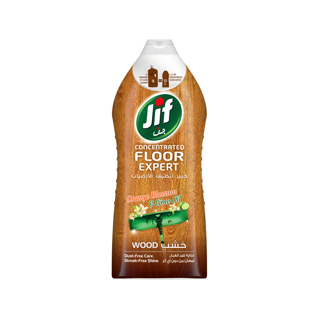 Jif Concentrated Floor Expert Wood Orange Blossom & Lime Oil, 1500ml