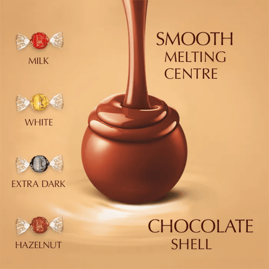Lindt Gold Assorted Lindor Balls Truffles Box, 137g