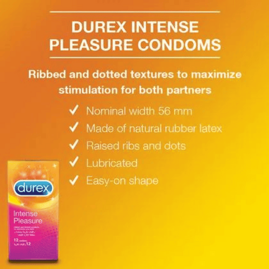 Durex Intense Pleasure Condom, Pack of 6