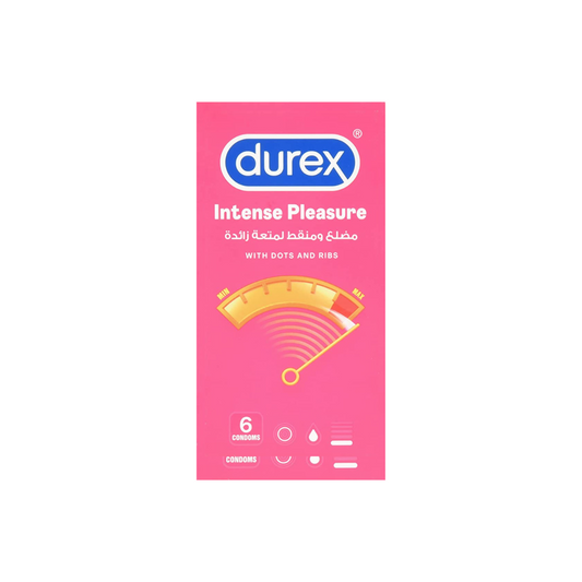 Durex Intense Pleasure Condom, Pack of 6