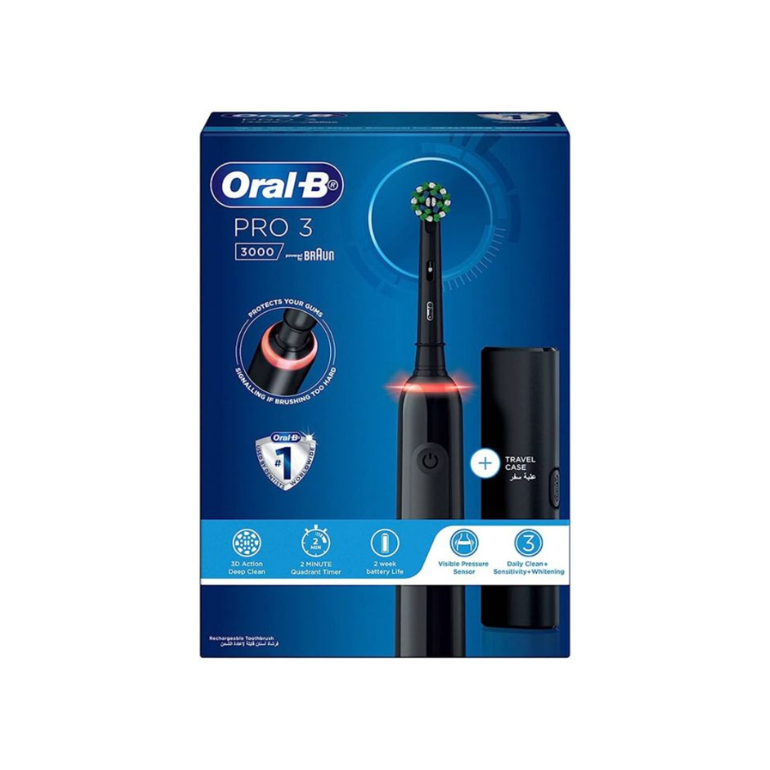 Oral-B Pro 3 - 3000 - Black Electric Toothbrush