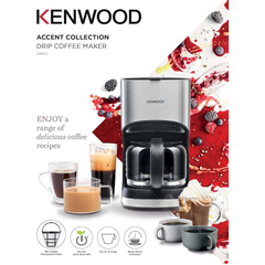 Kenwood CMM10.000BM 12-Cup Drip Coffee Maker 900W 1.2L Black/Silver