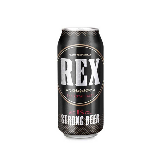 Rex Beer Can 50cl, 8% Alc