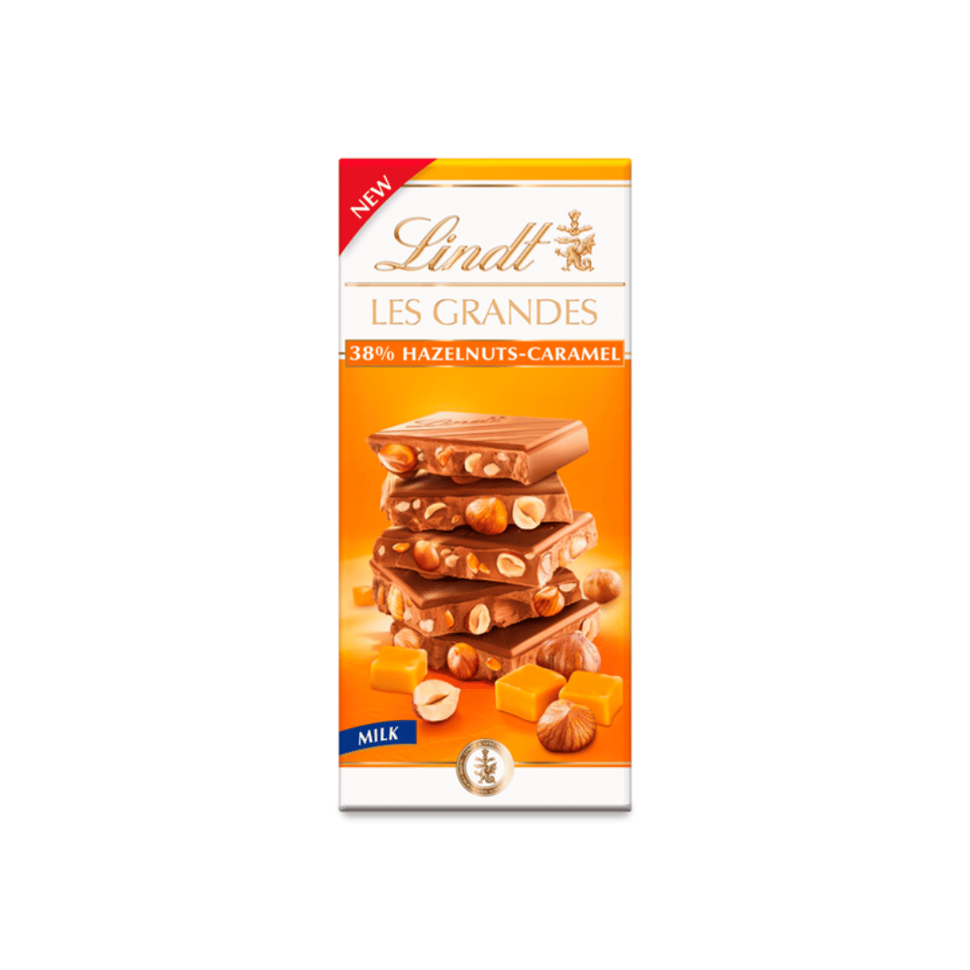 Lindt Les Grandes Hazelnut & Caramel 150g