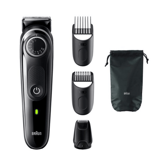 Braun Beard Trimmer 3 BT3440 With Precision Wheel, 4 styling tools