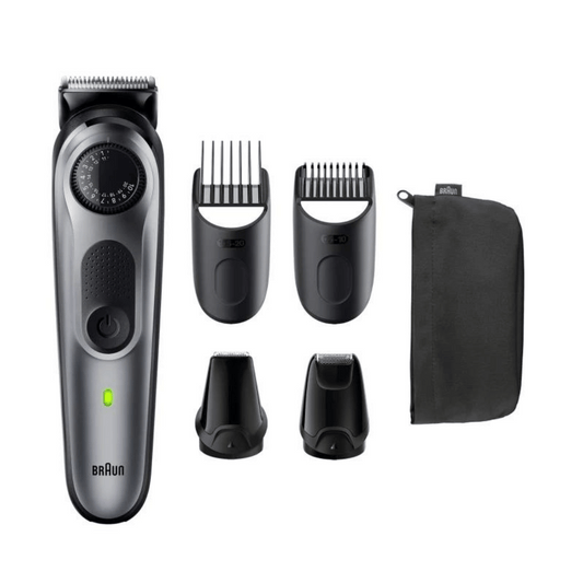 Braun Waterproof Beard Trimmer 5 BT5440 With Precision Wheel, 5 styling tools