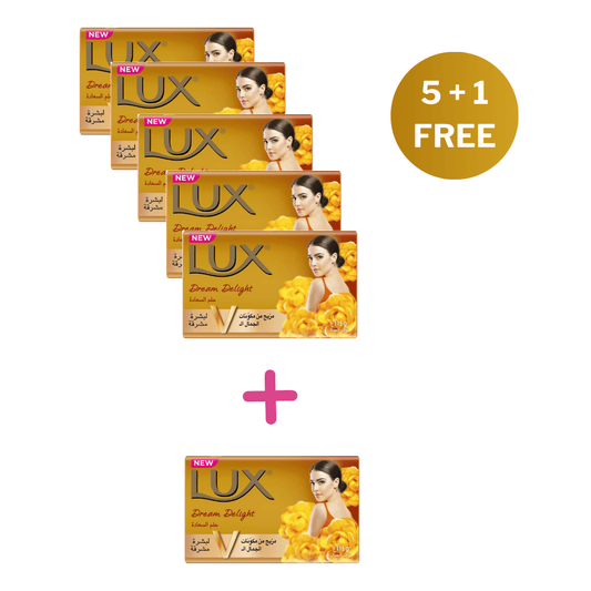 Lux Bar Soap Dream Delight 2N1 75g, 5+1 Free