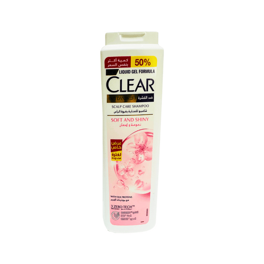 Clear Anti-Dandruff Shampoo Soft & Shiny 540ml, 50% More