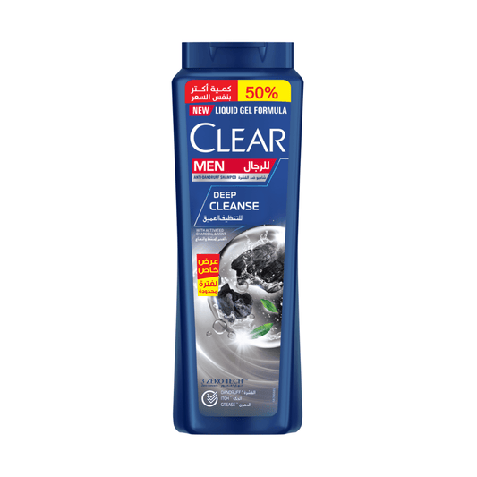 Clear Anti-Dandruff Shampoo Deep Cleanse 540ml, 50% More