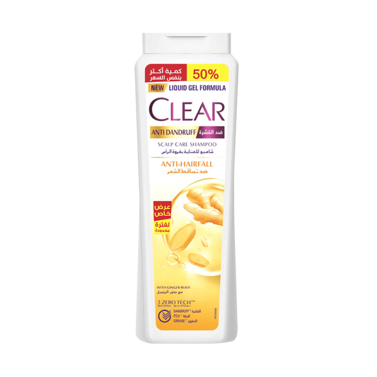 Clear Anti-Dandruff Shampoo Anti Hair Fall 540ml, 50% More