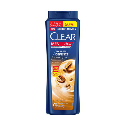 Clear Anti-Dandruff Men Shampoo Hairfall Defense 540ml, 50% More