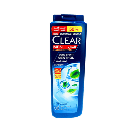 Clear Anti-Dandruff Shampoo Cool Sport Menthol 540ml, 50% More