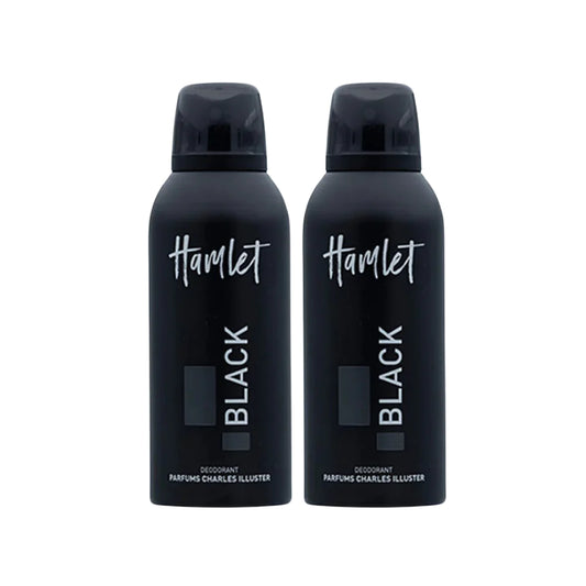 Hamlet Deodorant Black 150ml Pack of 2, 30% Off