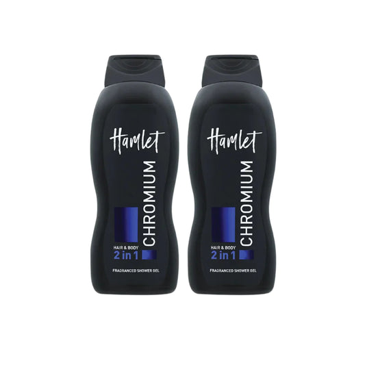 Hamlet Shower Gel 2In1 Chromium 650ml Pack of 2, 30% Off