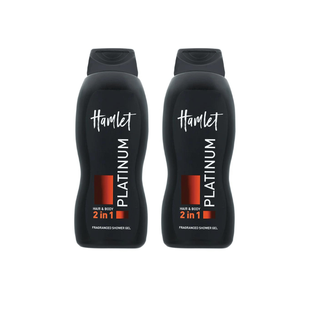 Hamlet Shower Gel 2In1 Platinum 650ml Pack of 2, 30% Off