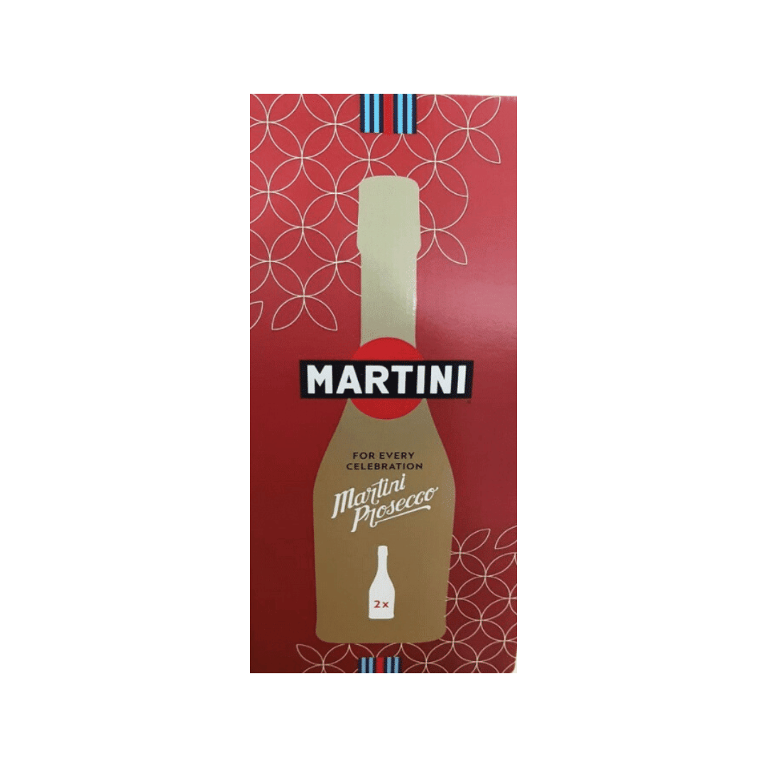 Martini Prosecco Sparkling Wine 75cl, Coffret x2