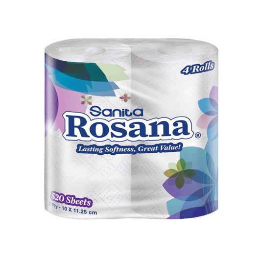Rosana Toilet Paper, Pack of 4 Rolls