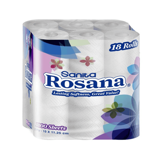 Rosana Toilet Paper, Pack of 18 Rolls