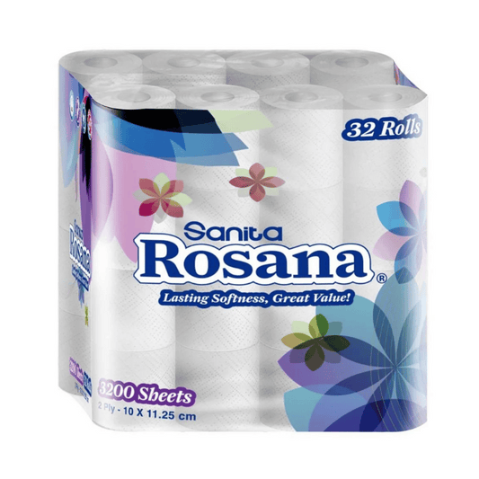 Rosana Toilet Paper, Pack of 32 Rolls