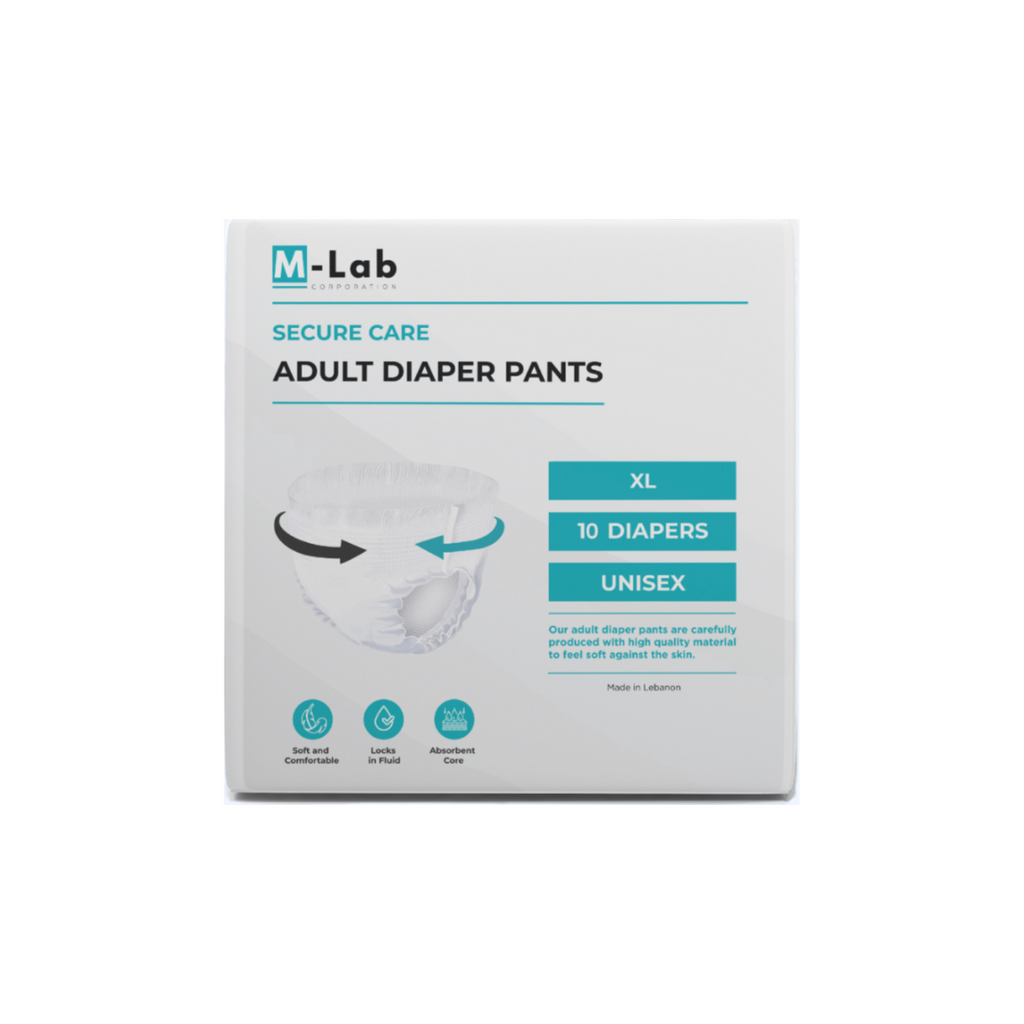 Fattal Online - Buy M-Lab Adult Diaper Pants XL, Pack of 10 in Lebanon