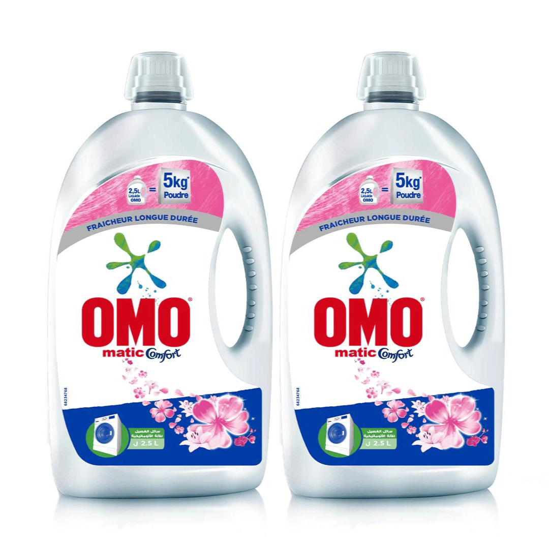 Omo Laundry Matic Comfort, Pack of 2 x 2.5L, Special Price