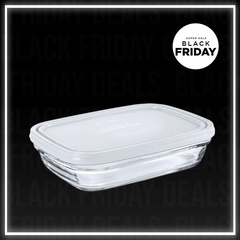 Duralex Clear Rectangular Freshbox 0.8L + Clear Lid