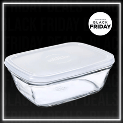 Duralex Clear Rectangular Freshbox 1.7L + Frosted Lid