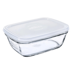 Duralex Clear Rectangular Freshbox 1.7L + Frosted Lid