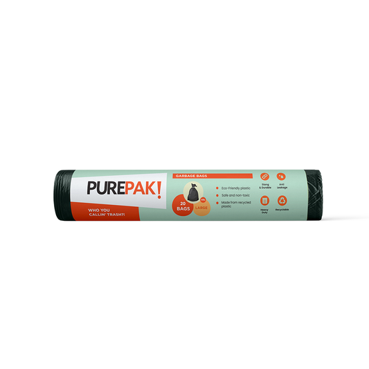 Purepak Trash Bag Black/Olive Large 65L, 30 Bags