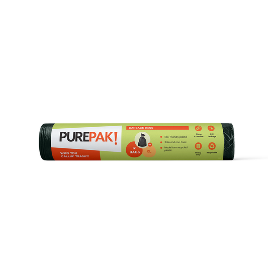 Purepak Trash Bag Black/Olive XL 90L, 12 Bags