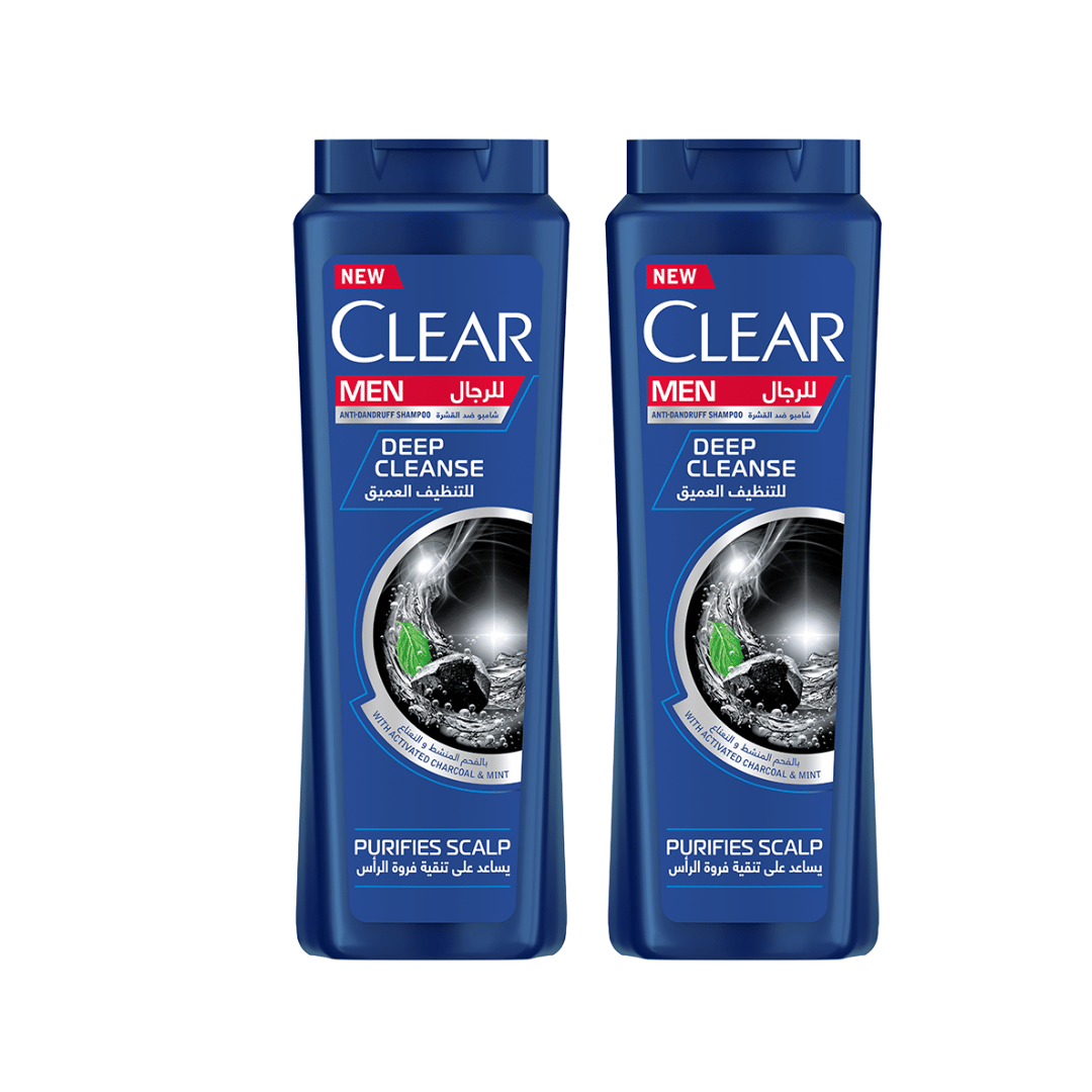 Clear Anti-Dandruff Shampoo Deep Cleanse 600ml, Pack of 2 @20% OFF
