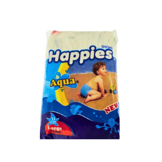 Happies Aqua Pants Large +14kg, 11 + 2 Free Diapers